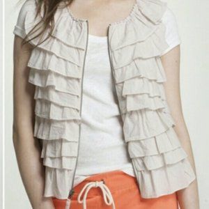 J. Crew Ruffle Vest